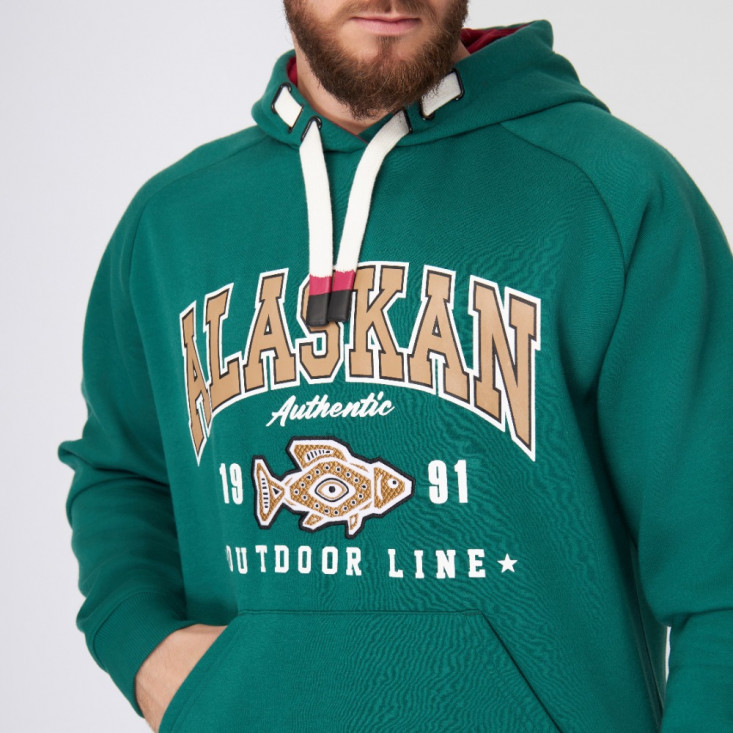 Толстовка Alaskan Promo Hoodie зеленый L