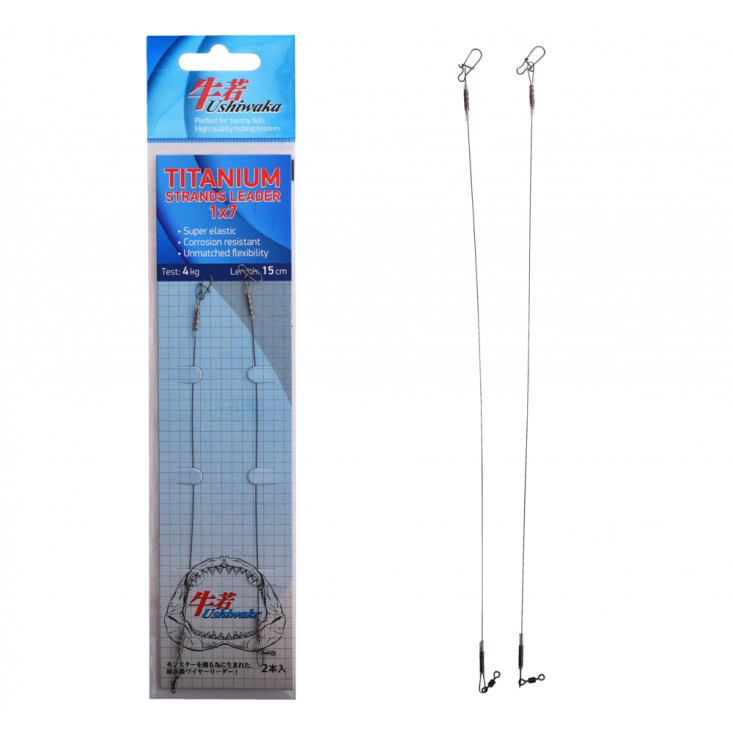 Поводки Ushiwaka Titanium Strands Leader 1x7
