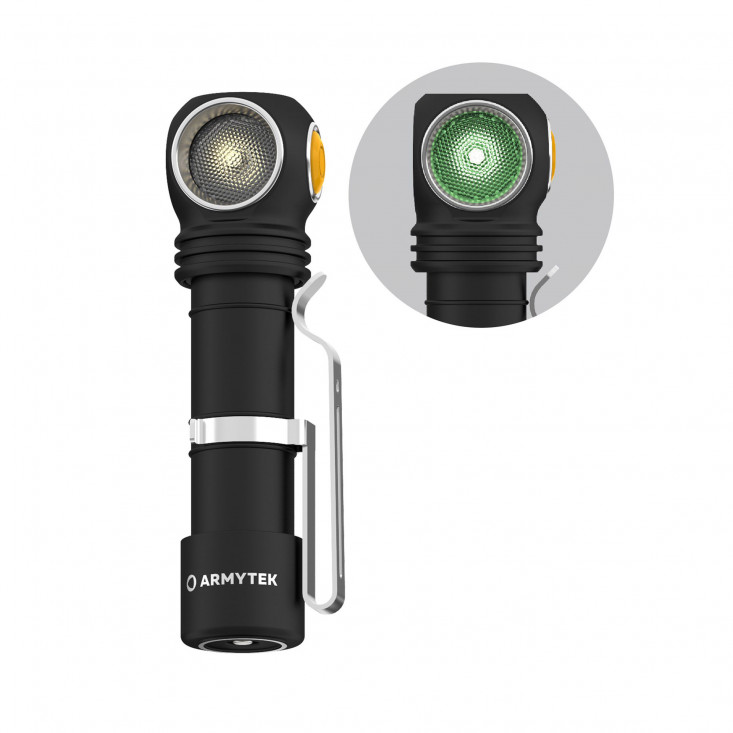Фонарь Armytek Wizard C2 WG Magnet USB (тёплый/зелёный)
