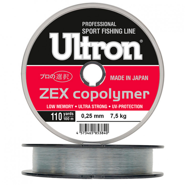 ULTRON Zex Copolymer, 100 м, прозрачная (0,12 мм, 2 кг, 100 м, прозрачная)