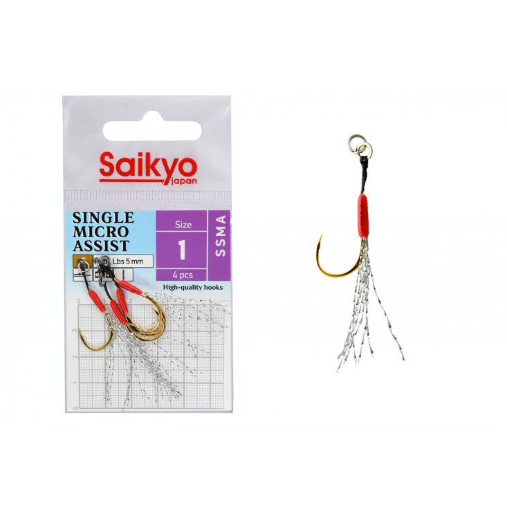 Крючки Saikyo Single Micro Assist SSMA