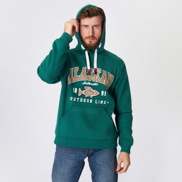 Толстовка Alaskan Promo Hoodie зеленый L